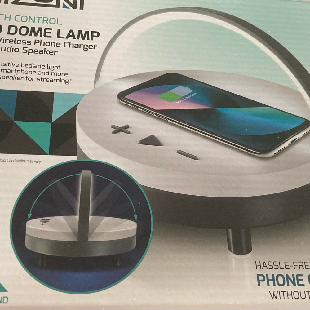 🆕LED DOME LAMP WITH WIRELESS PHONE CHARGER AND HD AUDIO SPEAKER. HOLIDAY PRICED
